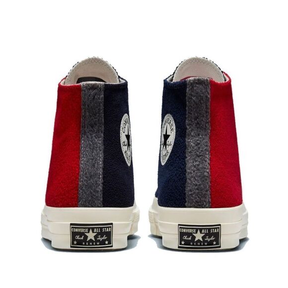 CONVERSE CHUCK 70 HI 'NAVY / RED NWB-unisex Men 10 / women 12 - Picture 7 of 10